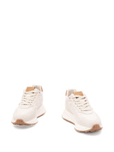 Hogan Leather Low-Top Sneakers Beige