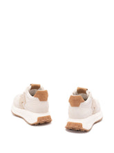 Hogan Leather Low-Top Sneakers Beige