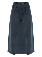 Diesel Seam Detail Denim Midi Skirt Blue