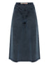 Diesel Seam Detail Denim Midi Skirt Blue
