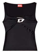 Diesel Draped Twist Tank Top Black