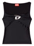 Diesel Draped Twist Tank Top Black