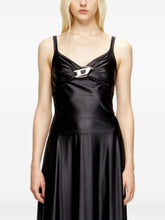 Diesel Draped Twist Tank Top Black