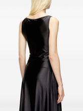 Diesel Draped Twist Tank Top Black