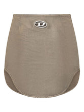 Diesel Asymmetrical Mini Skirt Golden golden