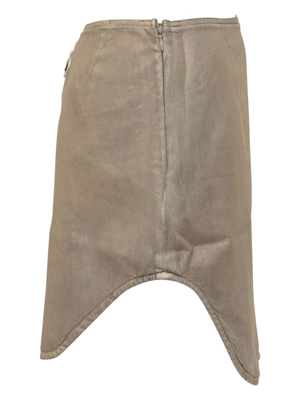 Diesel Asymmetrical Mini Skirt Golden golden
