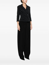 Elisabetta Franchi Double-Breasted Belted Jacket Black black