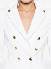 Elisabetta Franchi Double-Breasted Tailored Jacket Ivory