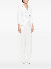 Elisabetta Franchi Double-Breasted Tailored Jacket Ivory