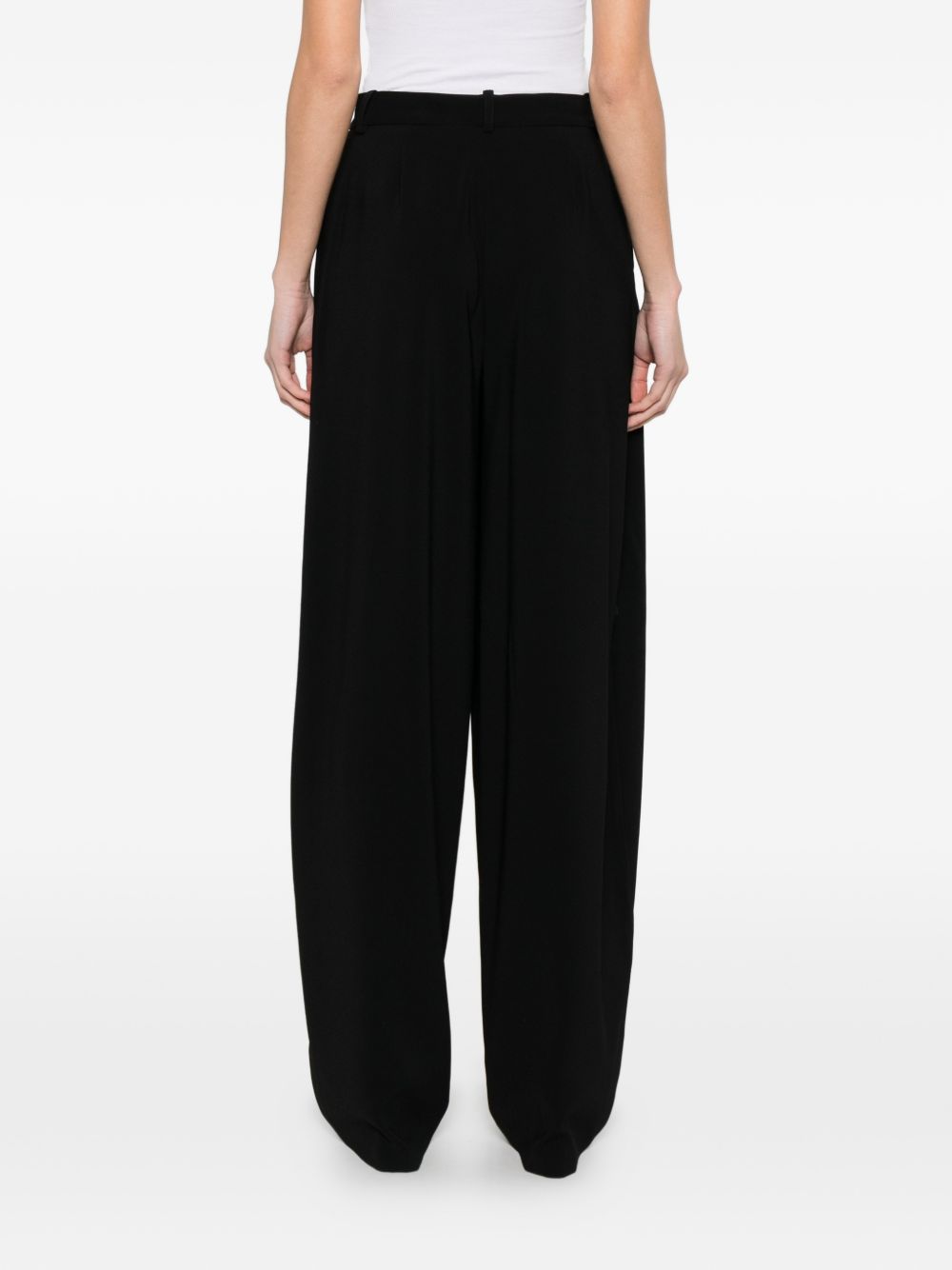 Elisabetta Franchi Wide-Leg Tailored Trousers Black black