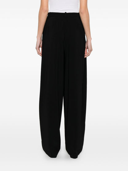 Elisabetta Franchi Wide-Leg Tailored Trousers Black black
