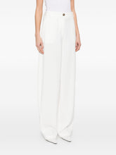 Elisabetta Franchi Wide-Leg Tailored Trousers Ivory