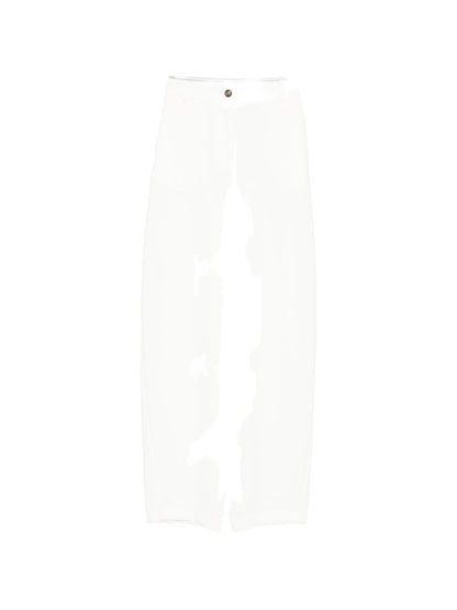 Elisabetta Franchi Wide-Leg Tailored Trousers Ivory