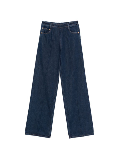 Forte Forte High-Waisted Denim Jeans Blue