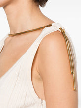 Elisabetta Franchi Knitted Midi Dress White