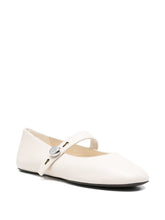 Tory Burch Flat Leather Ballets Beige Beige
