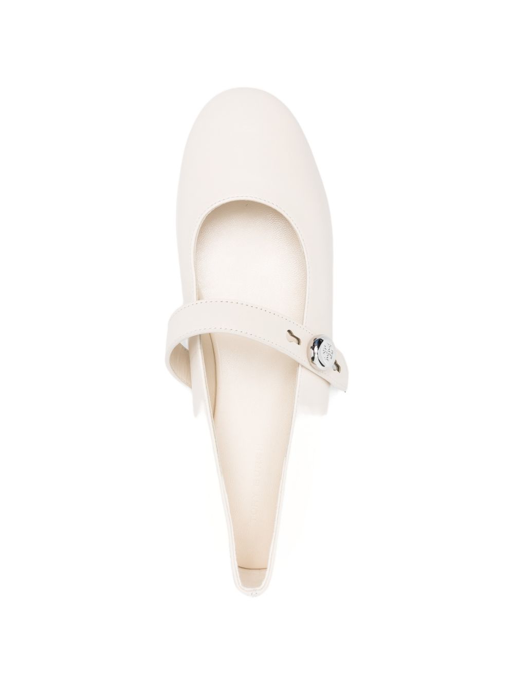 Tory Burch Flat Leather Ballets Beige Beige