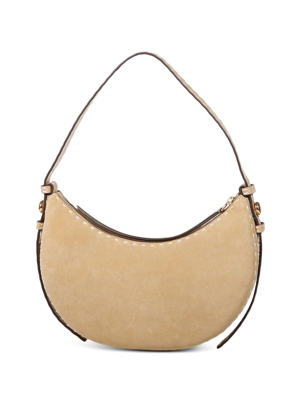 Tory Burch Romy Half Moon Shoulder Beige