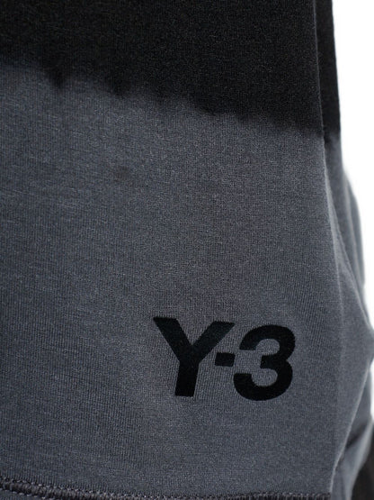 Y-3 Dip-Dye Asymmetric T-Shirt Black Black
