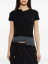 Y-3 Dip-Dye Asymmetric T-Shirt Black Black
