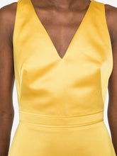 Elisabetta Franchi Midi Pleated Dress Yellow