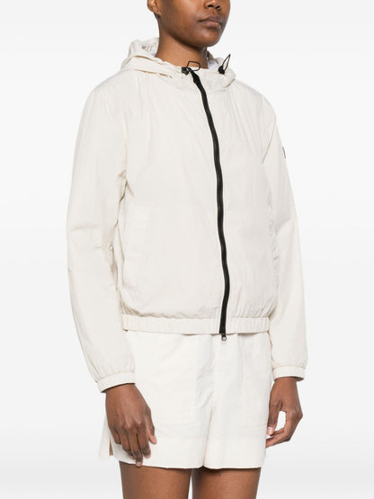 Peuterey Hooded Nylon Blouson Jacket White