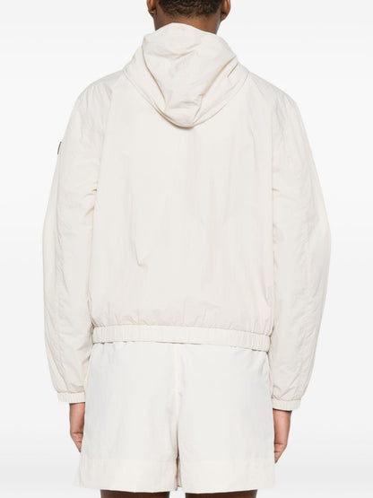 Peuterey Hooded Nylon Blouson Jacket White