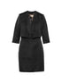 Elisabetta Franchi Midi Polyester Dress Black