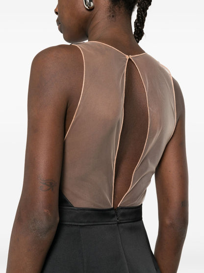 Elisabetta Franchi Midi Polyester Dress Black