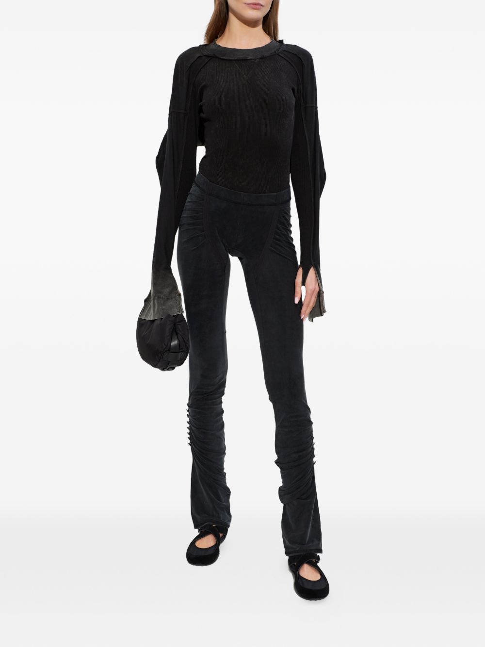 Tory Burch Criss-Cross Ballet Flats Black black