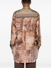 Pierre Louis Mascia Patterned Silk Button Shirt Green