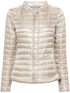 HERNO Feather Down Quilted Short Jacket Powder