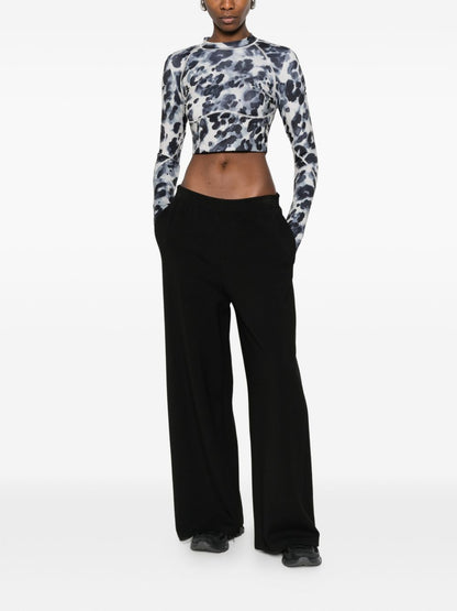 Adidas By Stella McCartney Open-back t-shirt BLACK