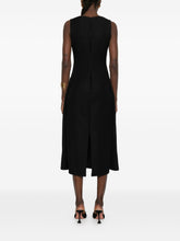 Jacquemus Tablier Long Linen Dress Black