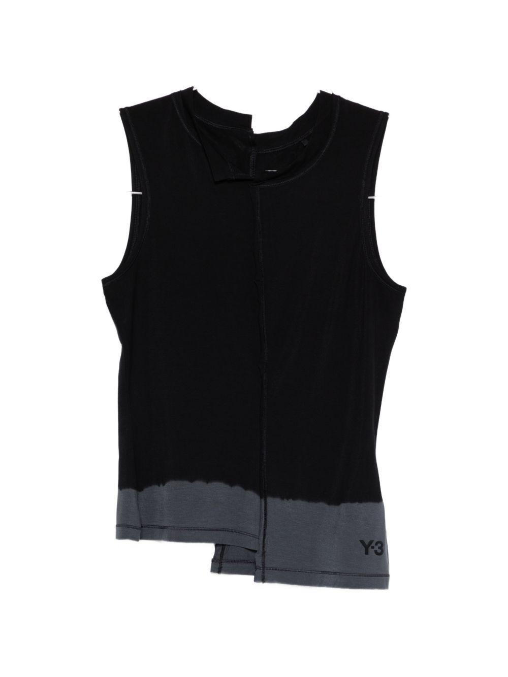 Y-3 Asymmetric Sleeveless Tank Top Black