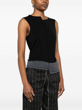 Y-3 Asymmetric Sleeveless Tank Top Black