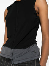 Y-3 Asymmetric Sleeveless Tank Top Black