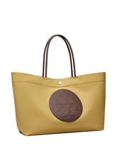 Tory Burch Ella Twist Nylon Tote Beige