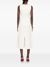 JACQUEMUS Long Linen Apron Dress White