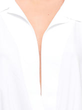 Norma Kamali Oversized Shirt Bodysuit White