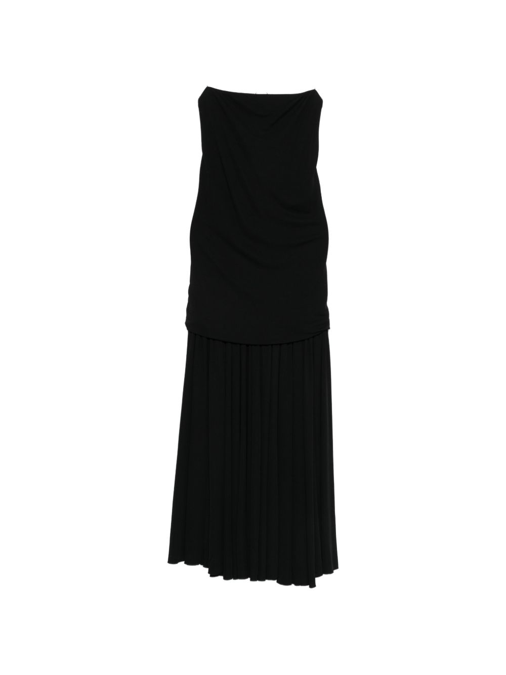 JACQUEMUS Abiha Long Viscose Dress Black