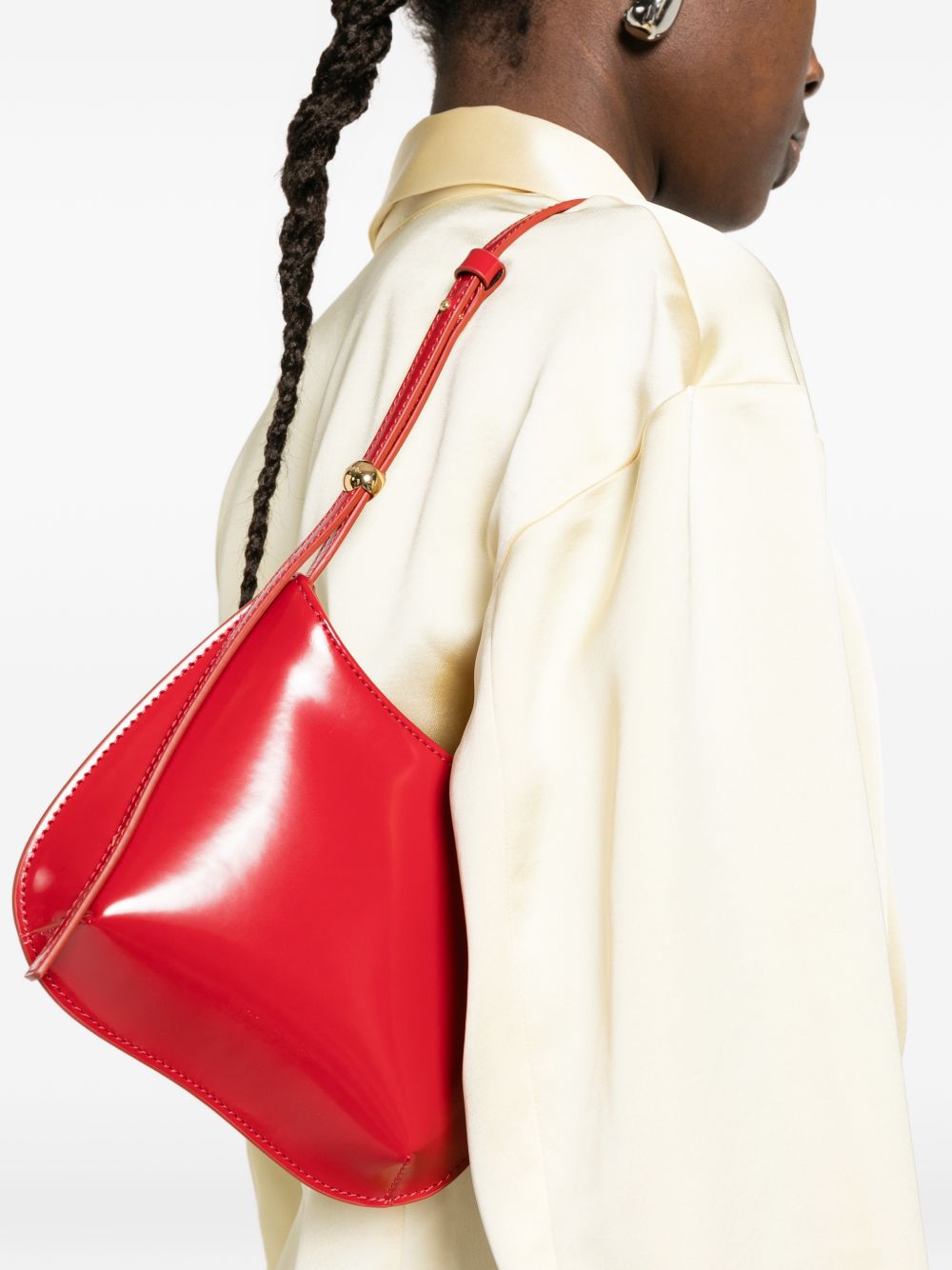 JACQUEMUS Le Petit Bisou Shoulder Bag Red
