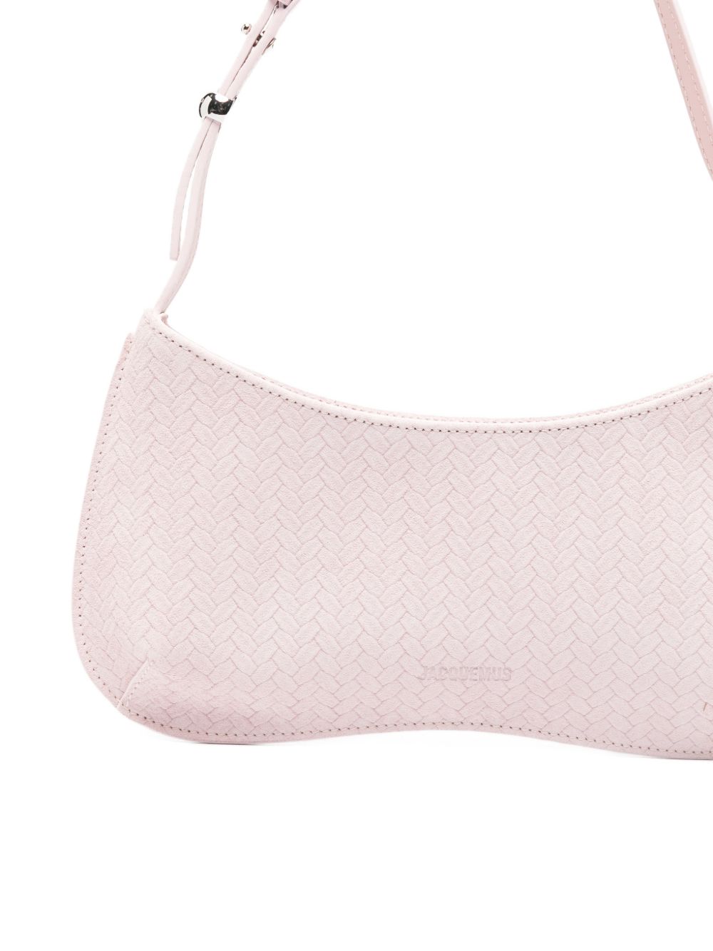 JACQUEMUS Le Bisou Leather Shoulder Bag Pink