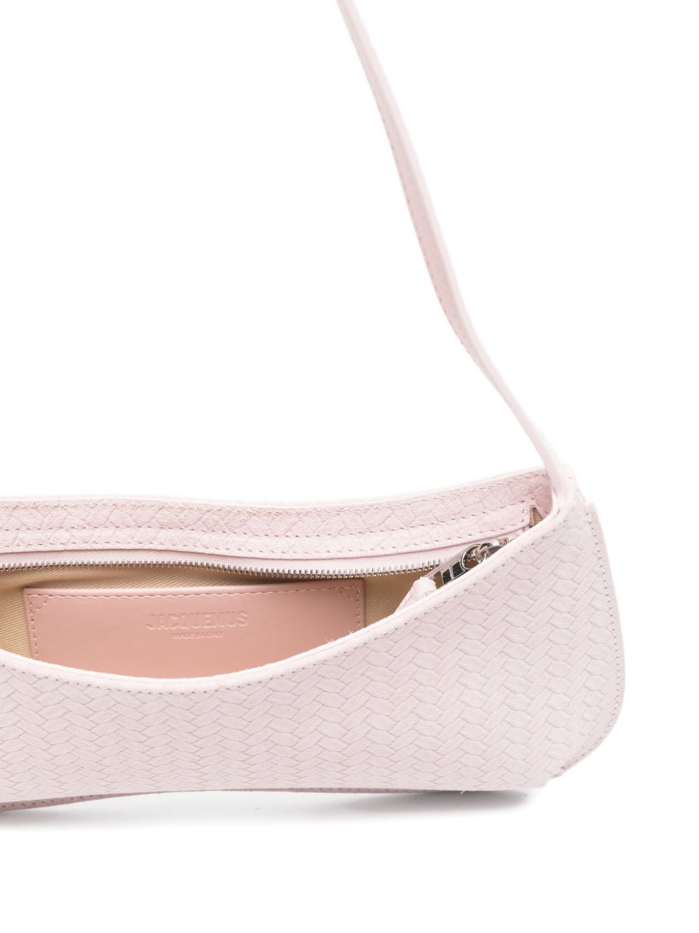 JACQUEMUS Le Bisou Leather Shoulder Bag Pink
