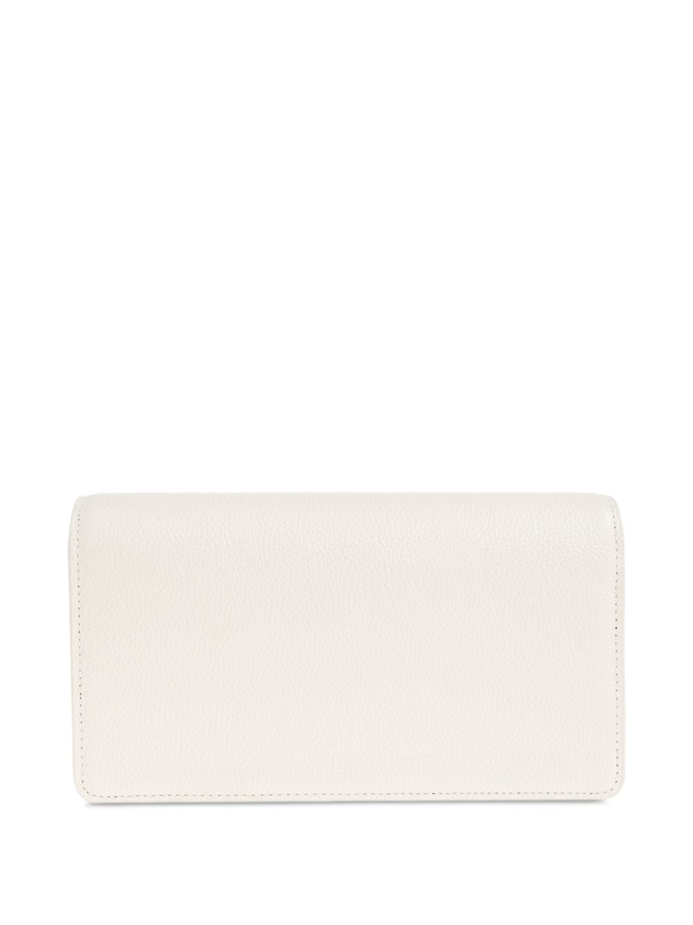 Emporio Armani Leather Chain Clutch White