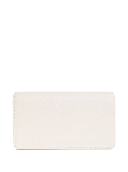 Emporio Armani Leather Chain Clutch White