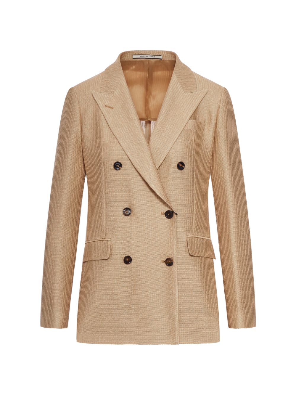 Tagliatore Double-Breasted Cotton Jacket Powder powder