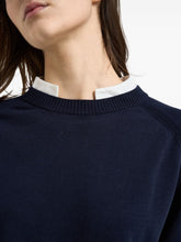 Semicouture Silk Blend Sweater Blue
