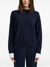 Semicouture Silk Blend Sweater Blue