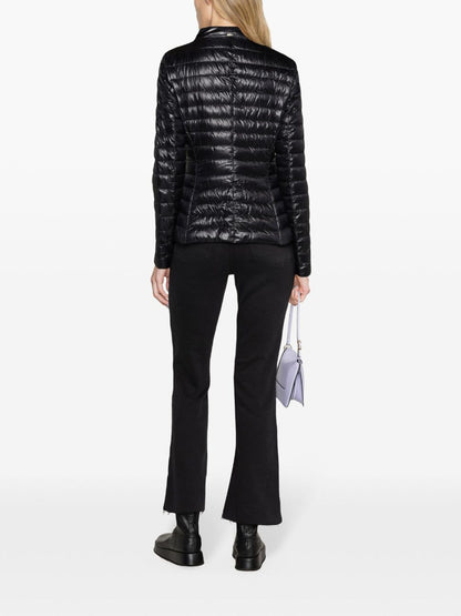 HERNO Quilted Down Short Jacket Black